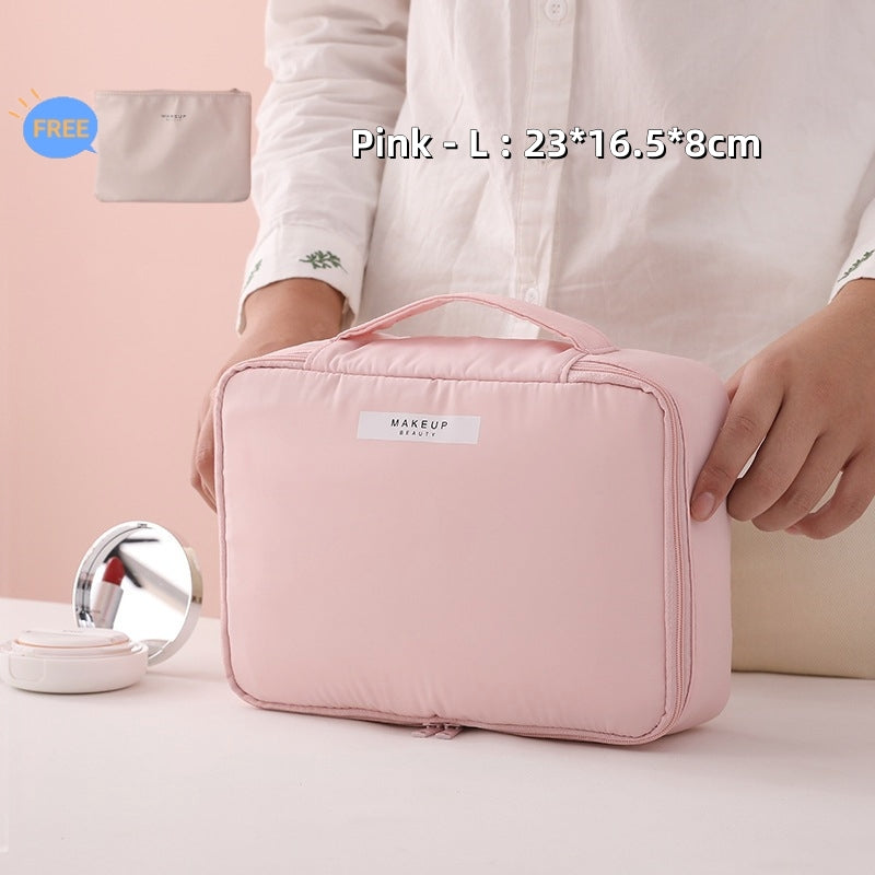 TasBagShop Korean Cosmetic Bag Women Travel Makeup Bag Make Up Organizer Multipurpose Storage Bag Travel Wash Pouch