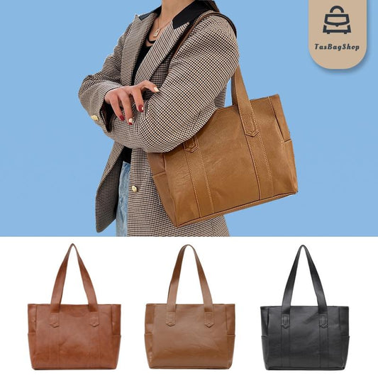 TasBagShop Business Bag Large capacity 14inch laptop bag big tote bag shoulder bag women bag woman office pu bag Casual handbag lady office bag travel bag