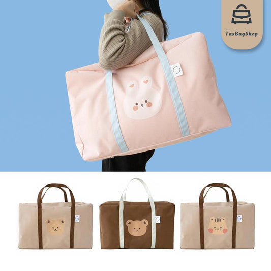 TasBagShop Ins Korean Baby Kindergarten Quilt Organizer Bag Bedding Doggy Bag Large Capacity Duffel Bag