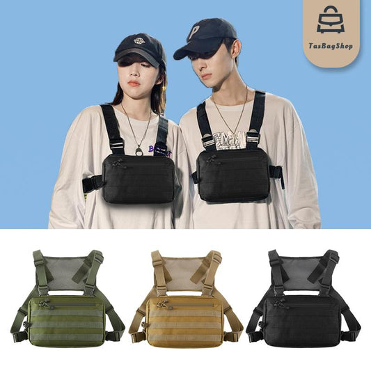 TasBagShop Chest Bag Tactical Chest Bag Anti-theft Rig Bag Multifunctional Chest Bags for men