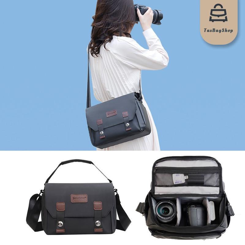 TasBagShop Outdoor Travel Camera Bag DSLR Micro SLR Digital Camera Shoulder Crossbody Bag Waterproof Portable