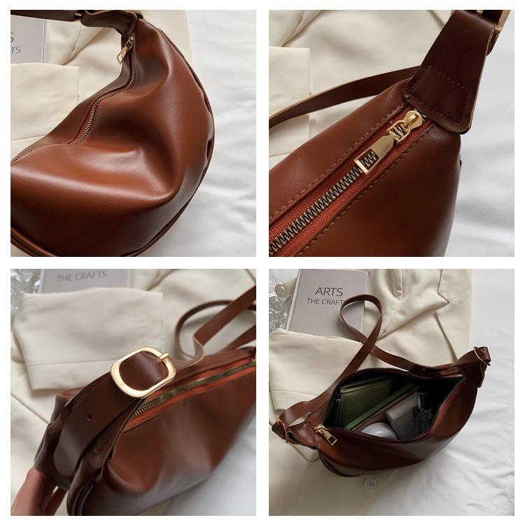 TasBagShop dumpling bag soft leather shoulder crossbody bag Crescent bag