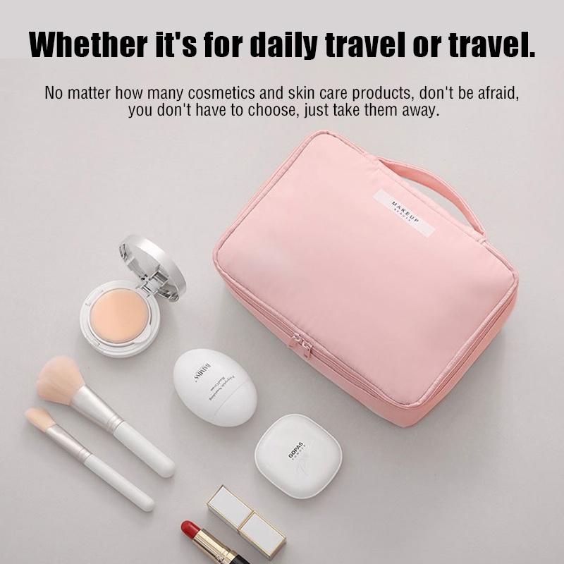 TasBagShop Korean Cosmetic Bag Women Travel Makeup Bag Make Up Organizer Multipurpose Storage Bag Travel Wash Pouch