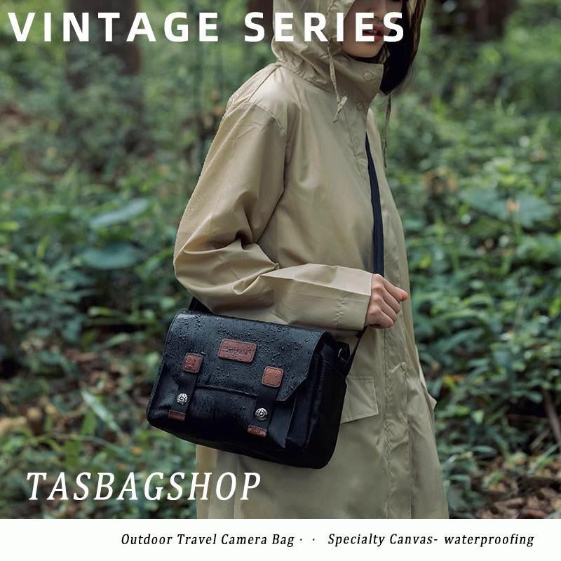 TasBagShop Outdoor Travel Camera Bag DSLR Micro SLR Digital Camera Shoulder Crossbody Bag Waterproof Portable