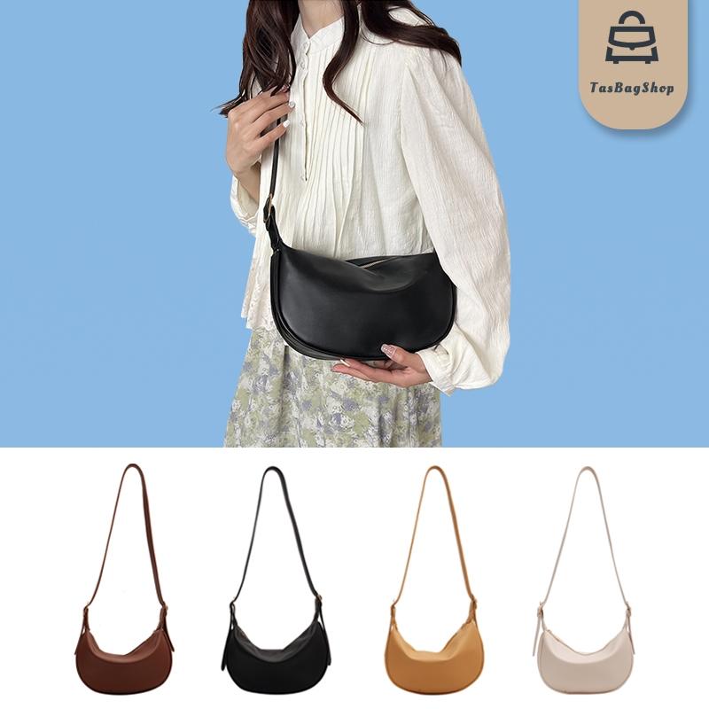 TasBagShop dumpling bag soft leather shoulder crossbody bag Crescent bag