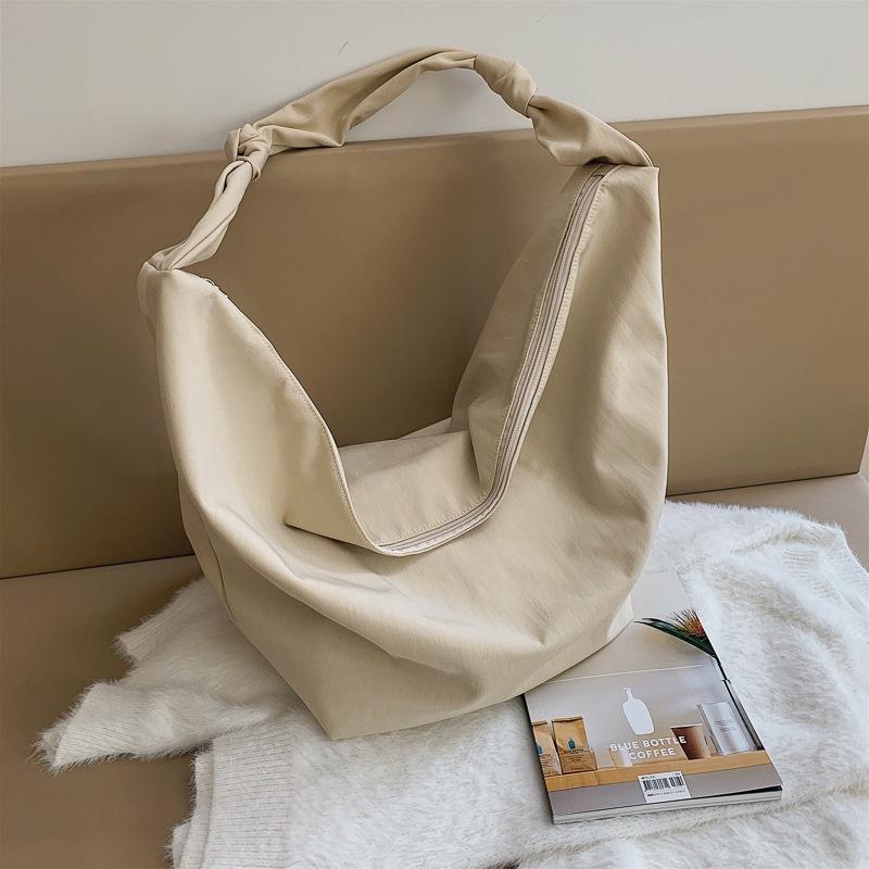 TasBagShop Large capacity Canvas Crossbody Bag Single Shoulder Bag Women Bag Messenger Dumpling Bag