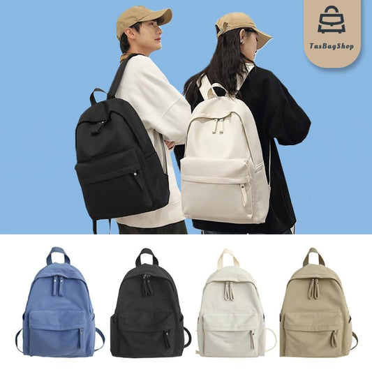 TasBagShop Large Capacity Backpack Men Women Casual  Solid Color bag pack Travel backpack School bag