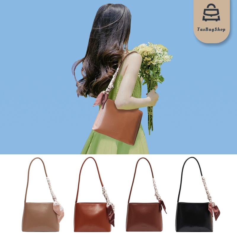 TasBagShop bucket bag Shoulder bag crossbody bag 2024 new retro silk scarf armpit bag