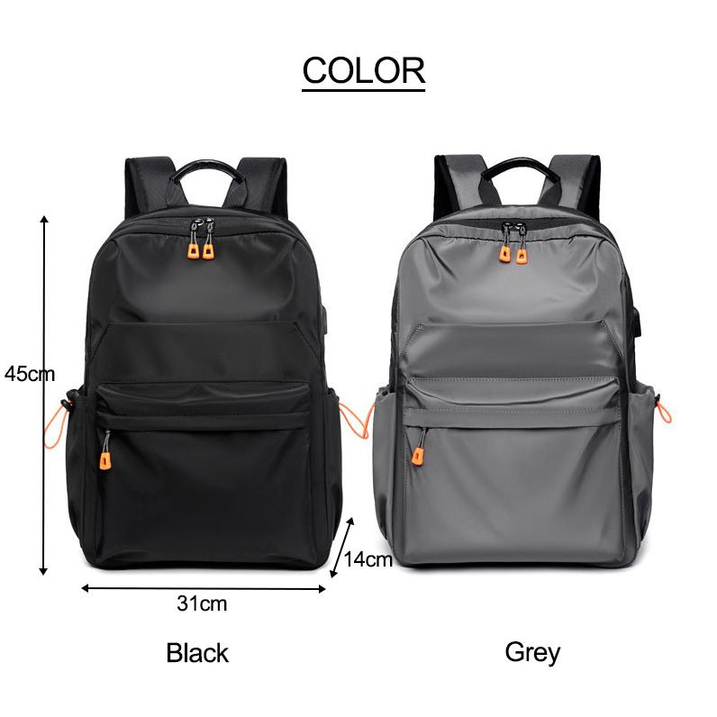 TasBagShop Men Backpack Leisure Travel Backpacks Men Women 15.6 inch Laptop Backpacks Water-repellent Oxford Fabric