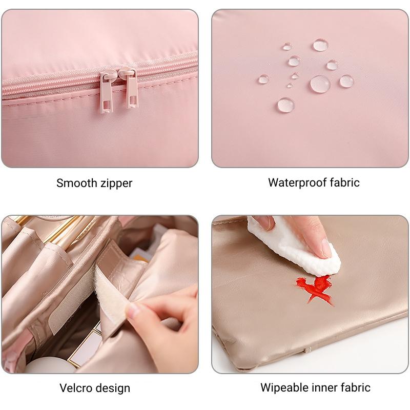 TasBagShop Korean Cosmetic Bag Women Travel Makeup Bag Make Up Organizer Multipurpose Storage Bag Travel Wash Pouch