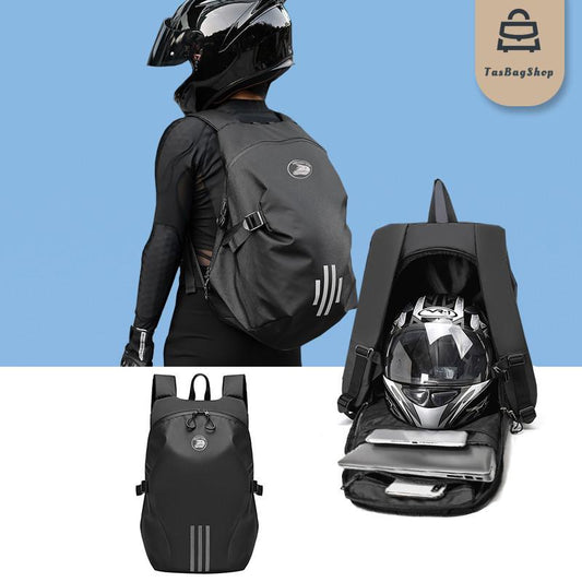 TasBagShop Riding Backpack Men Full Face Motorcycle Helmet Bag Large Capacity Waterproof bag pack