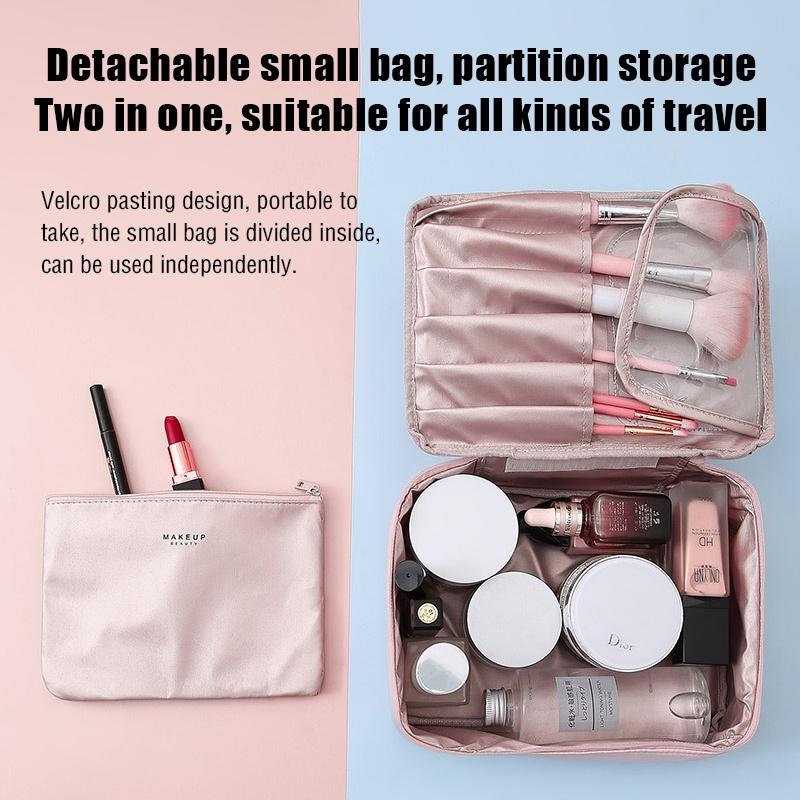 TasBagShop Korean Cosmetic Bag Women Travel Makeup Bag Make Up Organizer Multipurpose Storage Bag Travel Wash Pouch