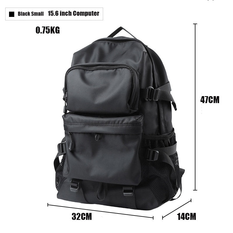 Japanese Trendy Backpack Men's Anti-theft Travel Backpack College Student School Bag Computer Bag