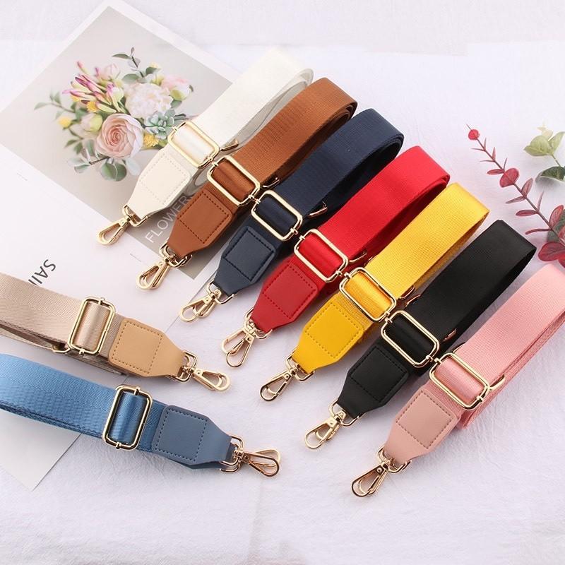 Adjustable Multi-color Nylon Bag Strap Messenger Shoulder Bag Strap Accessories Width 3.8cm