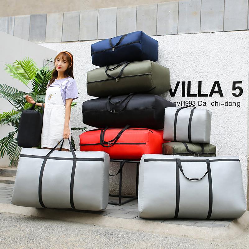 TasBagShop Oversized Oxford Cloth Woven Bag House Moving Bag Waterproof Portable Canvas Hand Carry Luggage Bag Storage