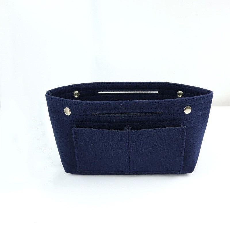 Felt Lined Bag Women's Toiletry Bag Multi Function Storage Bag Portable Liner Bag For Tote Bag