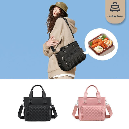 TasBagShop Cooler Bag Thermal Bag sling bag woman Tote bag Insulated Lunch Bag quilted crossbody bag For Camping Picnic